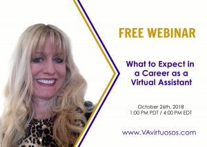 FREE Webinar - What to Expect in a Career as a Virtual Assistant