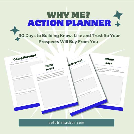 Know Like and Trust Planner
